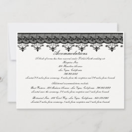 Tarjetas de Enclosure de Encaje Negro