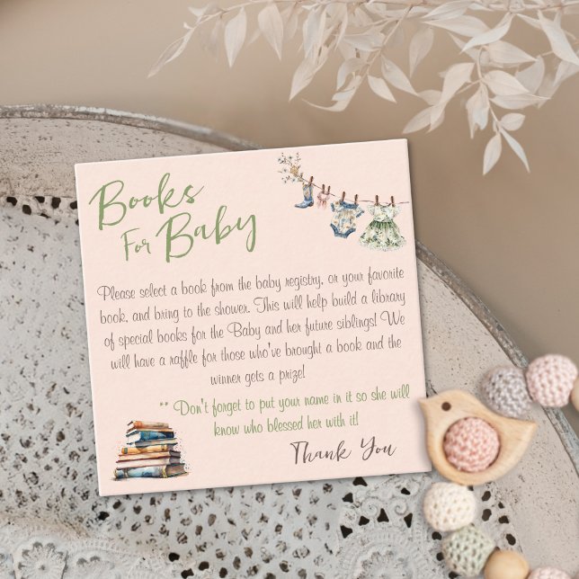 Tarjetas de Enclosure para Ducha de Bebé Niña con  (Subido por el creador)