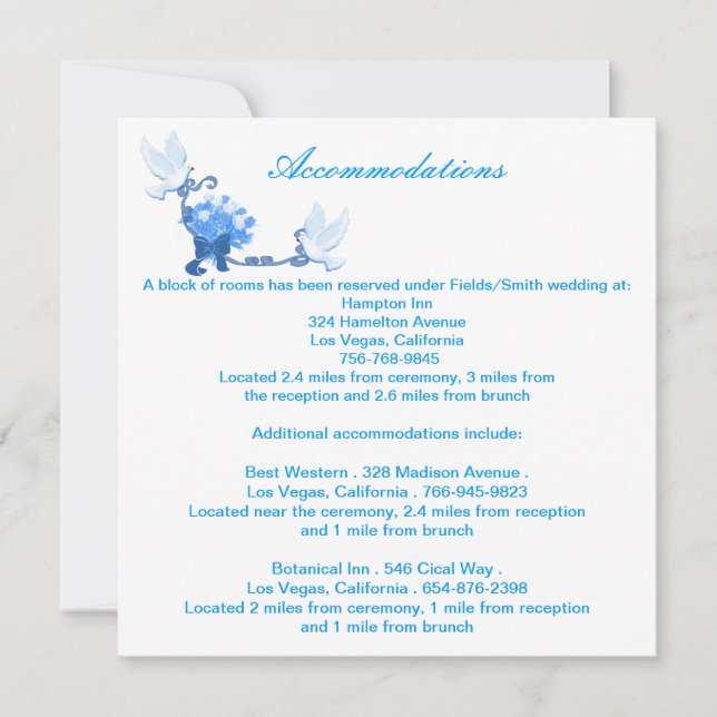 Tarjetas de Enclosure personalizadas Dove (Anverso)