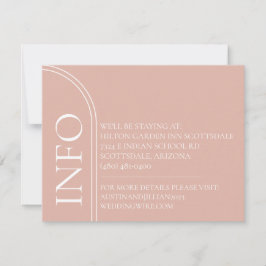 Tarjetas de Enclusura de Boda con Acentos Art Deco