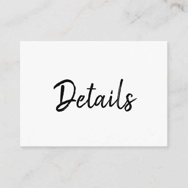 Tarjetas de Enclusura Simples Minimalistas Mandy (Anverso)