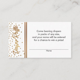 Tarjetas de entrada de pañales para el pañal blanc