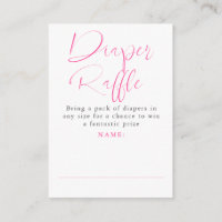 Tarjetas de entrada Raffle Raffle Bow rosa