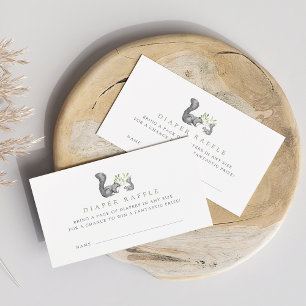 Tarjetas de entradas para el Diaper Raffle de los 