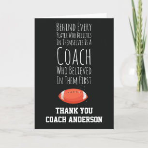 Tarjetas de Entrenador de Fútbol Gracias Navidad E