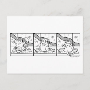 Tarjetas de envío de fideos de gato