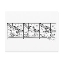 Tarjetas de envío de fideos de gato