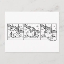 Tarjetas de envío de fideos de gato