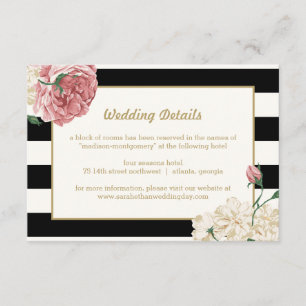 Tarjetas de envoltorio Boda de bandas florales