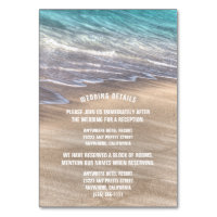 Tarjetas de envoltorio Boda Vintage Beach Waves