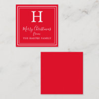 Tarjetas de envoltorio clásicas para Navidades mon