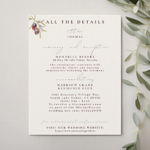 Tarjetas de envoltorio con detalles de Boda de bif