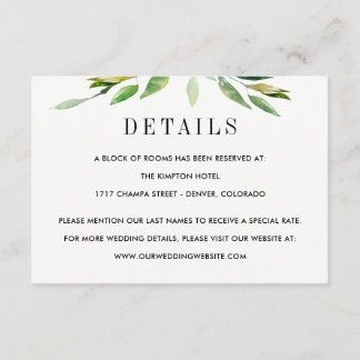 Tarjetas de envoltorio con detalles del Boda de fo