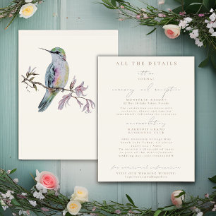 Tarjetas de envoltorio con detalles del Boda Hummi