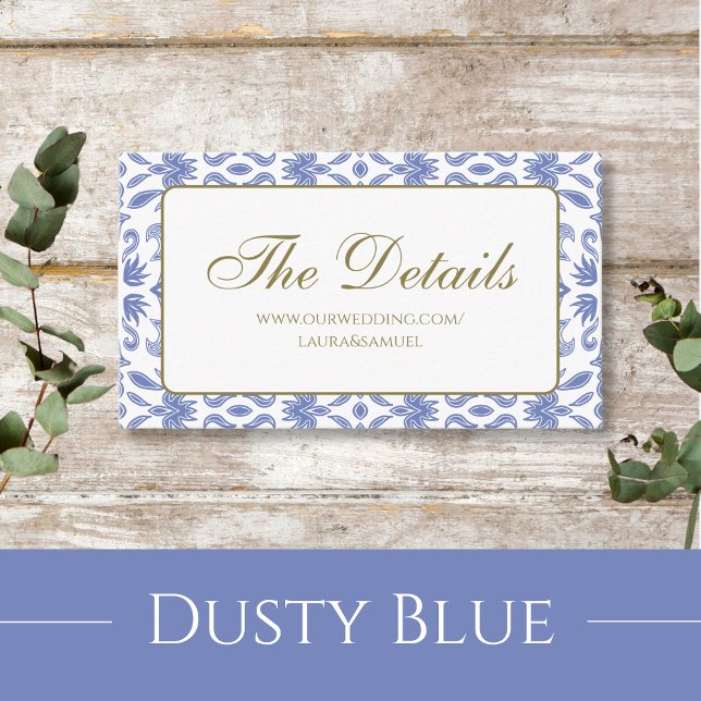 Tarjetas de envoltorio con estampado azul de polvo (Subido por el creador)