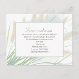 Tarjetas de envoltorio de Boda botánico costero