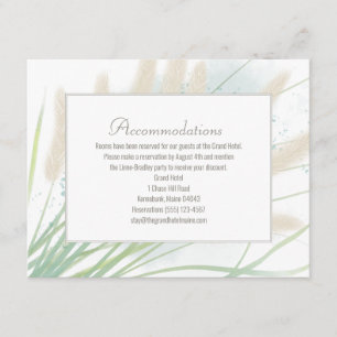 Tarjetas de envoltorio de Boda botánico costero