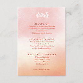 Tarjetas de envoltorio de Boda de acuarela románti