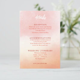 Tarjetas de envoltorio de Boda de acuarela románti