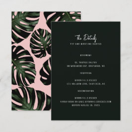 Tarjetas de envoltorio de boda de destino modernas