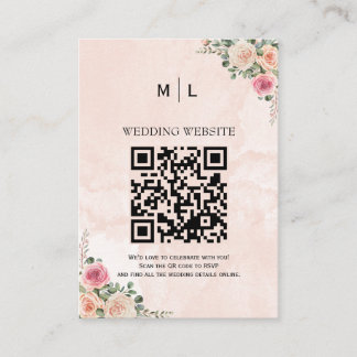 Tarjetas de envoltorio de Boda floral de crema ros