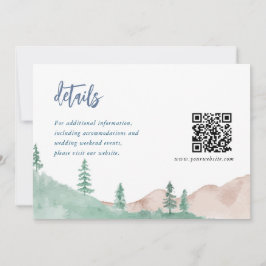 Tarjetas de envoltorio de Boda forestal de montaña