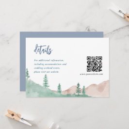 Tarjetas de envoltorio de Boda forestal de montaña