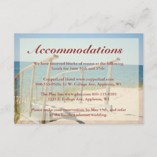 Tarjetas de envoltorio de bodas de playa - Escaler