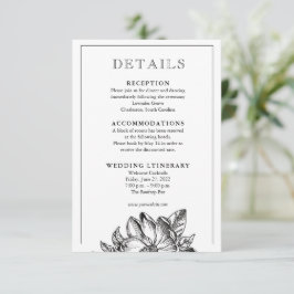 Tarjetas de envoltorio de invitación a la boda ele