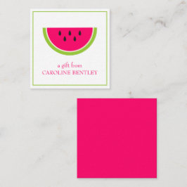 Tarjetas de envoltorio de regalo de la sandía dulc