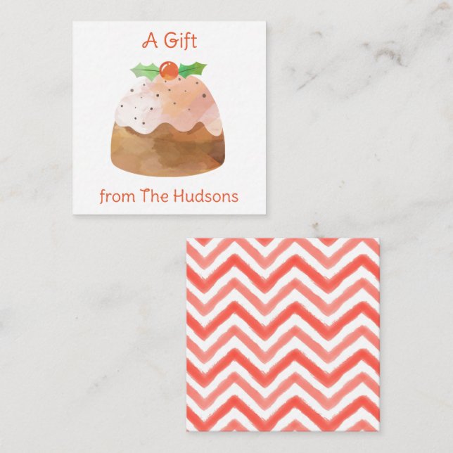 Tarjetas de envoltorio de regalo para Navidades ac (Anverso / Reverso)