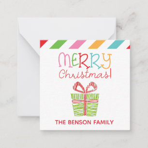 Tarjetas de envoltorio de regalo para Navidades de