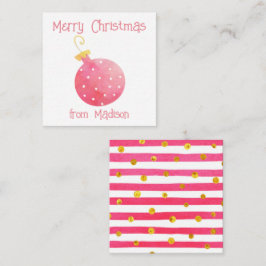 Tarjetas de envoltorio de regalo para Navidades de