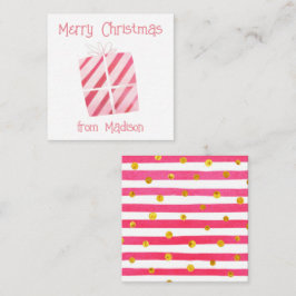 Tarjetas de envoltorio de regalo para Navidades pr