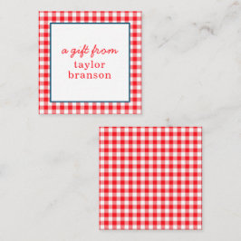 Tarjetas de envoltorio de regalo personalizadas co