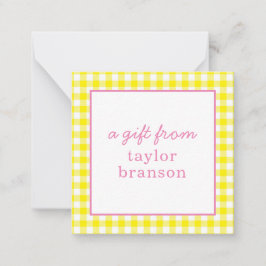 Tarjetas de envoltorio de regalo personalizadas co