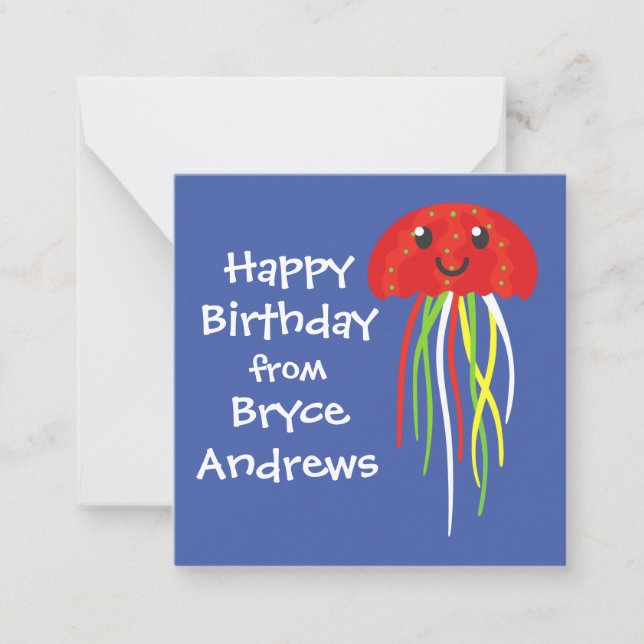 Tarjetas de envoltorio de regalo personalizadas de (Anverso)