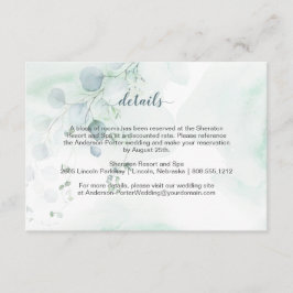 Tarjetas de envoltorio Dusty Blue & Sage Green Euc