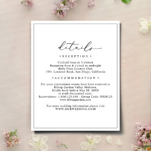 Tarjetas de envoltorio elegantes para Bodas Minima