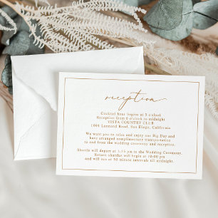 Tarjetas de envoltorio para la recepción de bodas 