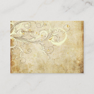 Tarjetas de envoltorio/Swirls de crema vintage Pix