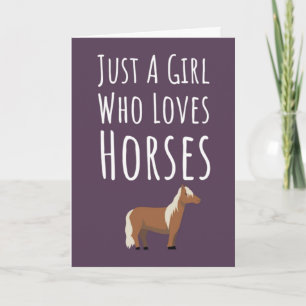 Tarjetas de Equinos Rosados Adorables para Niñas B