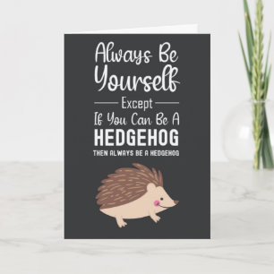 Tarjetas de Erizo Adorables Humor de Animal Divert