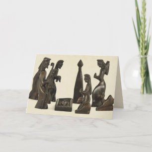 Tarjetas de escena de la natividad africana