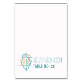 Tarjetas de escolta boda - anclaje de playa náutic