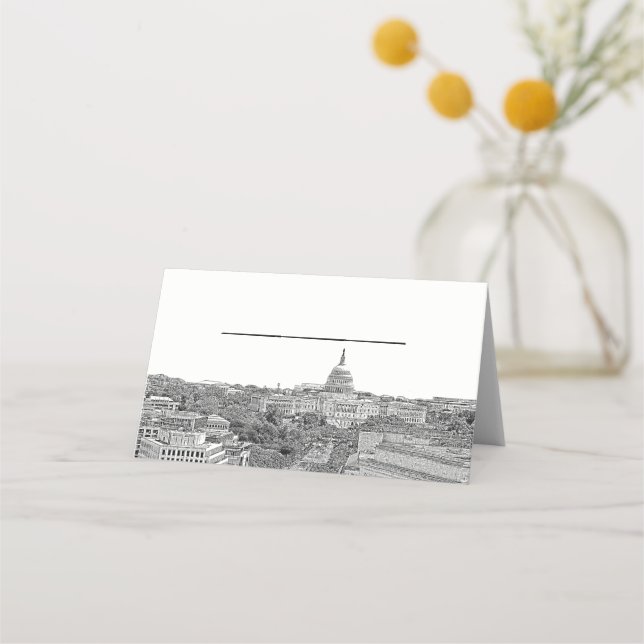 Tarjetas de Escordancia Azul DIY BG Washington DC  (Anverso)