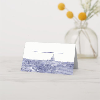 Tarjetas de Escordancia Azul DIY BG Washington DC 