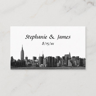 Tarjetas de Escordancia Etched NYC para el Skyline