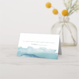 Tarjetas de Escort Blue Ocean Watercolor