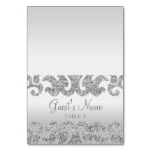 Tarjetas de Escort de Boda Personalizada con Purpu
